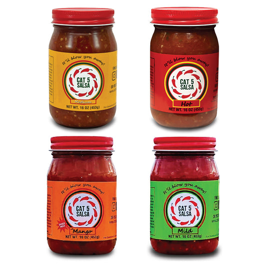 CAT 5 SALSA - COMBO PACK - TRY ALL OF OUR DELICIOUS FLAVORS
